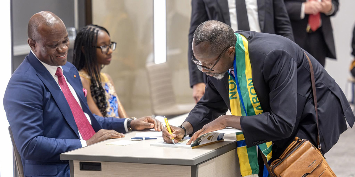 Le Président OLIGUI NGUEMA à l’écoute des Gabonais établis aux États-Unis